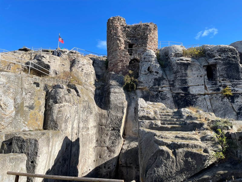 Kulisse der DM Lang - Burgruine Regenstein bei Blankenburg